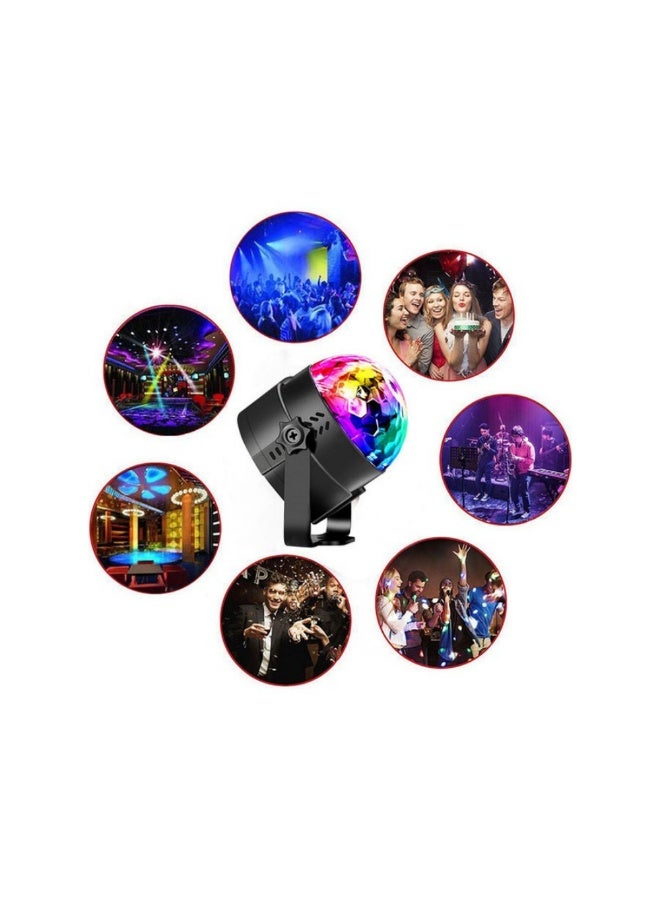 LED Decorative Disco Magic Ball Party Light with Remote Multicolour 10.5 x 10 x 10.5cm - Image 3