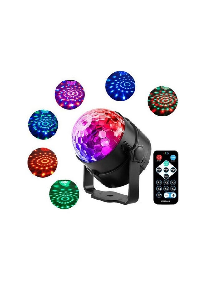 LED Decorative Disco Magic Ball Party Light with Remote Multicolour 10.5 x 10 x 10.5cm - Image 4