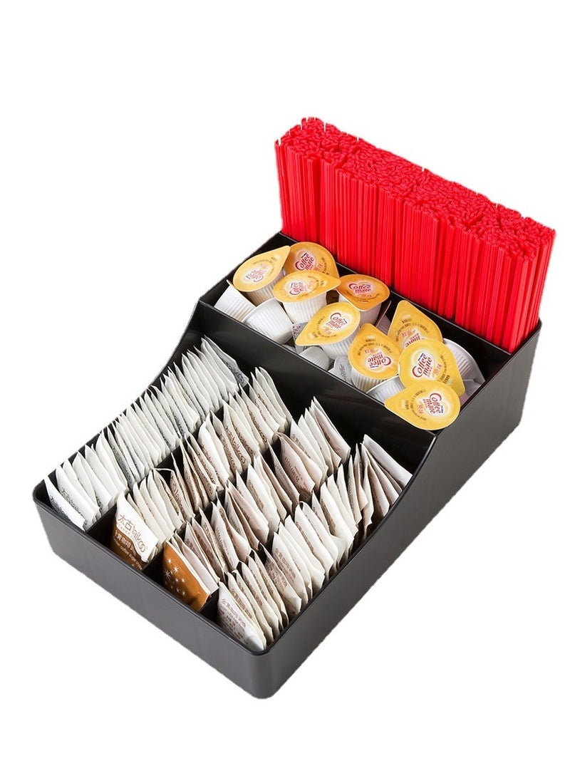 عام حامل أكواب ورقي متعدد الوظائف، حامل أكواب للاستعمال مرة واحدة، مقسم أكواب شبكي لتخزين الشاي والحليب - Image 3