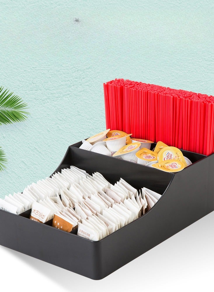 عام حامل أكواب ورقي متعدد الوظائف، حامل أكواب للاستعمال مرة واحدة، مقسم أكواب شبكي لتخزين الشاي والحليب - Image 2