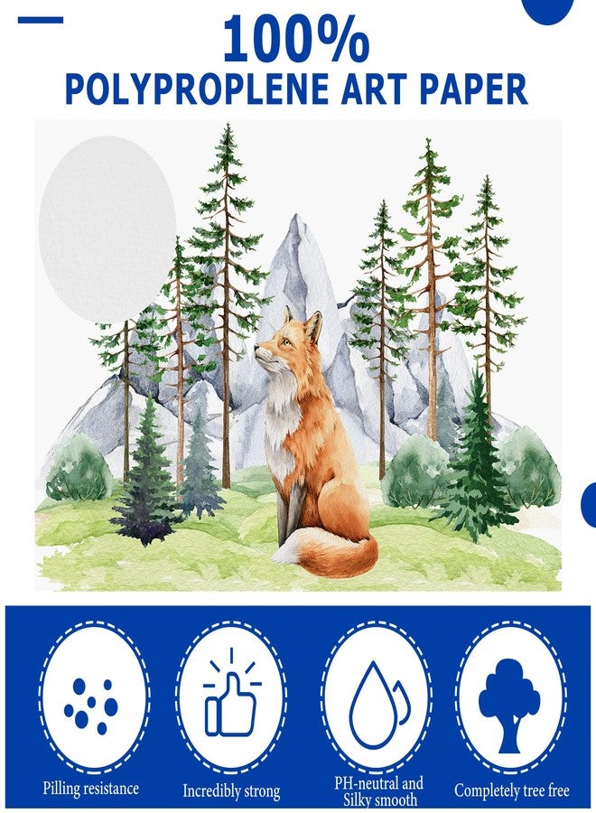 Sherr ورق رسم شير 300 ورقة 3 أحجام 90 رطل/ 160 جرام أبيض للفنانين ورسم الكتابة للأطفال والطلاب والمبتدئين والفنانين، 5 × 7، 6 × 9، 9 × 12 (مائي) - Image 3