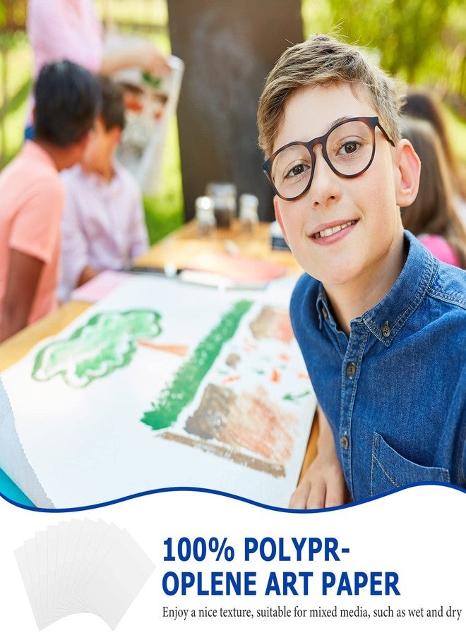 Sherr ورق رسم شير 300 ورقة 3 أحجام 90 رطل/ 160 جرام أبيض للفنانين ورسم الكتابة للأطفال والطلاب والمبتدئين والفنانين، 5 × 7، 6 × 9، 9 × 12 (مائي) - Image 4