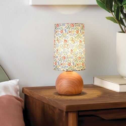 Ziqqeelam Flowers Cute Small Table Lamp, Boho Floral Table Lamps for Bedroom, Bedside Small Table Lamp for Small Space, Farmhouse Mini Table Lamp with Flowers Shape for Bedroom, Living Room, Nursery - Image 1