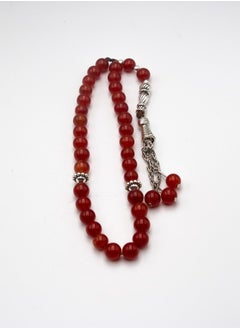 Natural Red Carnelian Crystals Tasbih Prayer Beads Made (8mm - 33 beads) - pzsku/Z8D49A25A5929145D2464Z/45/_/1696146312/cd2f7d0c-8bb2-447c-a3ea-38def0bfef82