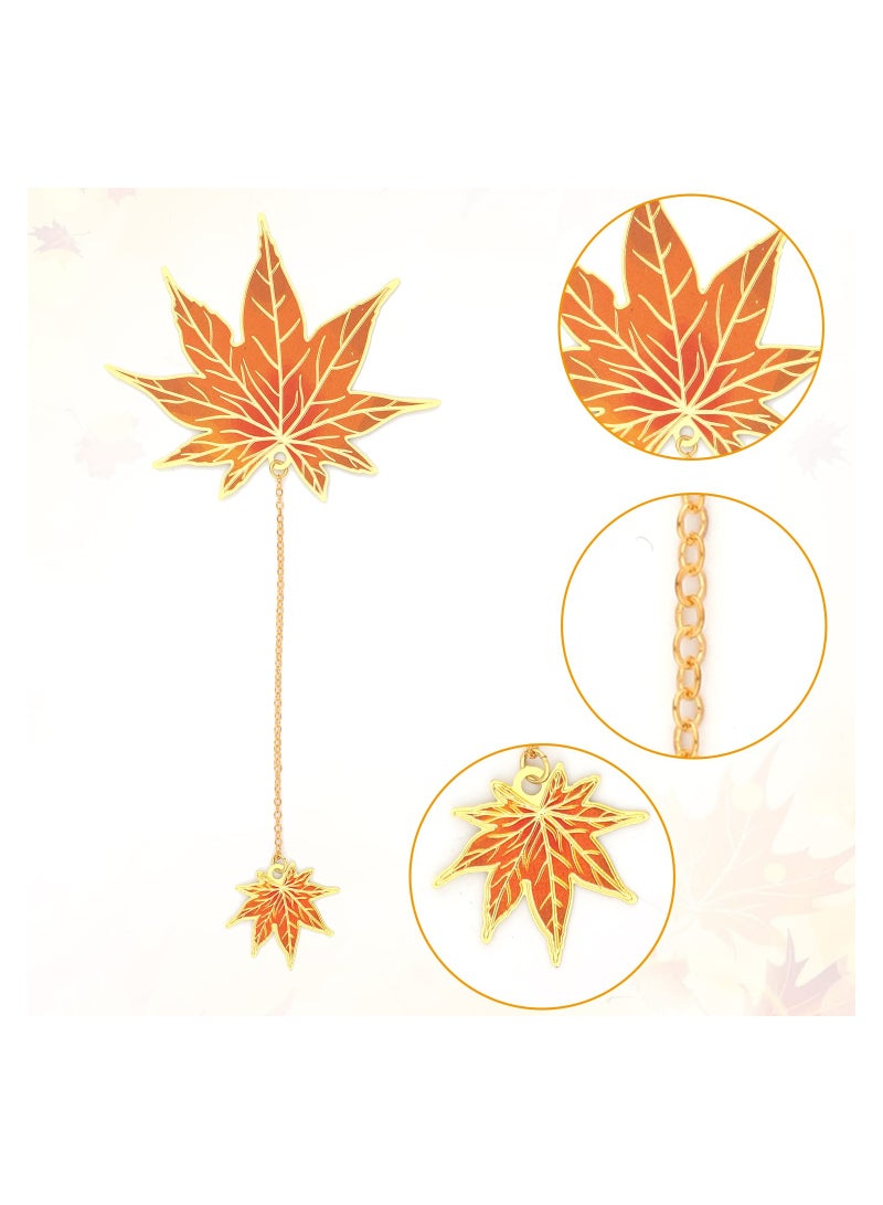 SOLARAE Metal Bookmarks,  Gold Metal Bookmarks, 7PCS Colorful Hollow Leaf Bookmark and Animal Bookmark, Vintage Metal Bookmark, Book Page Marker, for Birthday Present, Book Lovers, Writers, Readers, Adults - Image 5