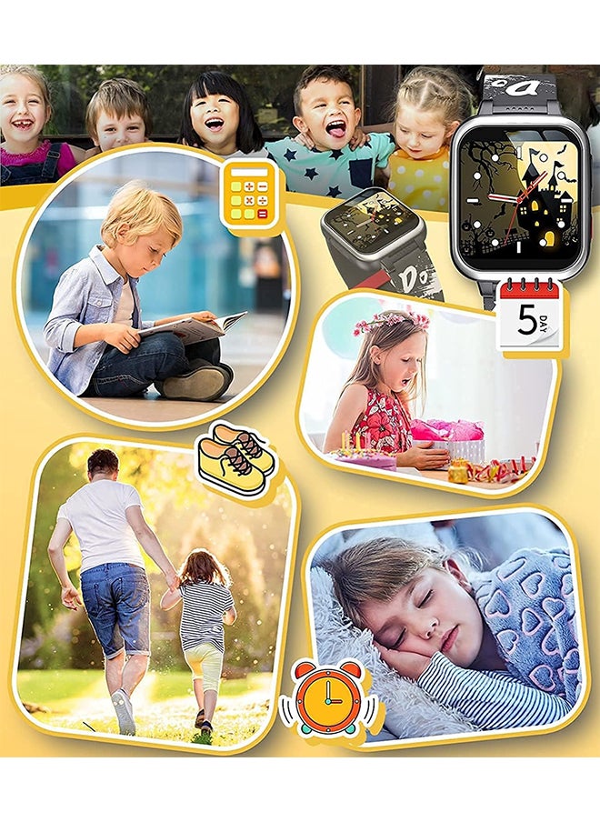 Arabest - Kids Smart Watch,Ip68 Waterproof Material,Fitness Tracker with Heart Rate Sleep Monitor,Alarm Clock,Pedometer for 5-12 Years Old(Black) - Image 1