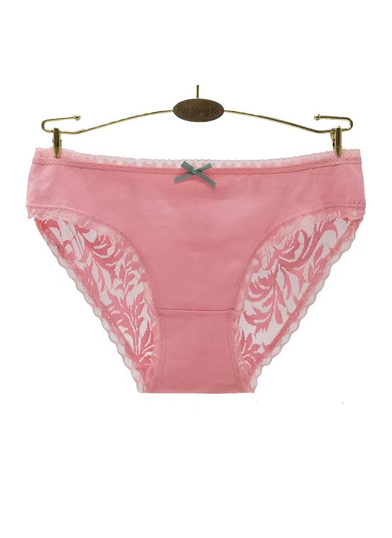 Zeemey - Zeemey 6-Piece Cotton Bikini Breathable Panties Low Waist Fashionable Ladies Charming Thick Bottom - Image 1