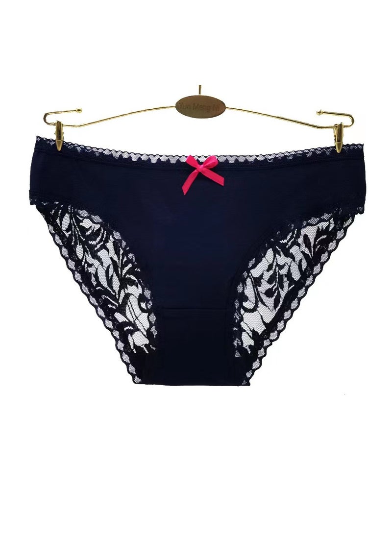 Zeemey - Zeemey 6-Piece Cotton Bikini Breathable Panties Low Waist Fashionable Ladies Charming Thick Bottom - Image 1