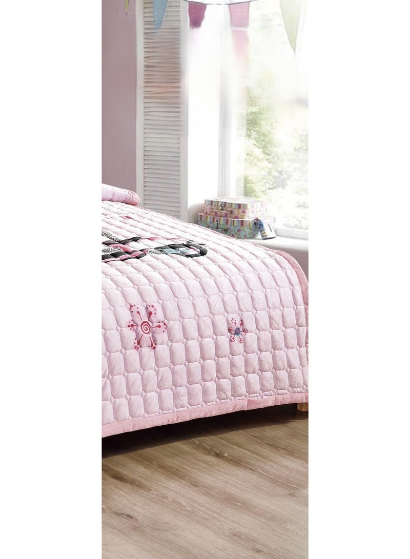 ريد روز مفرش سرير نفر مضغوط من المخمل الناعم ليمنحك الدفئ والراحة مقاس 170 *210 سم - Image 4