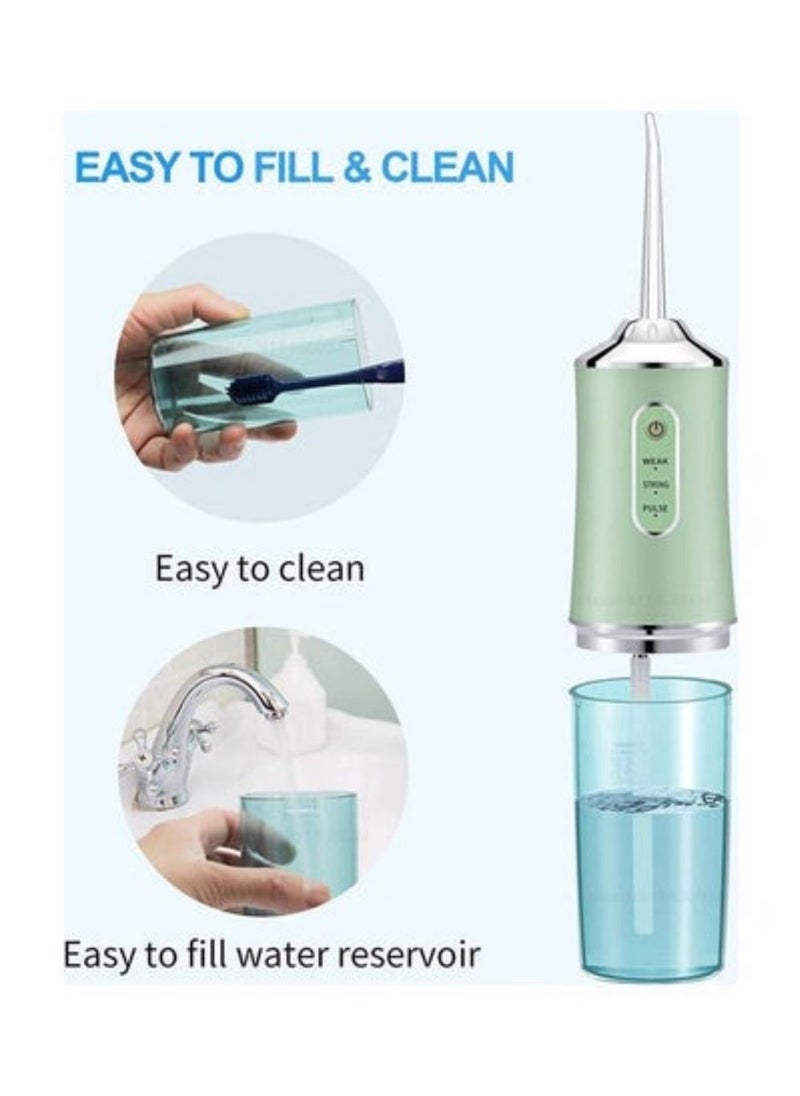 Elaimei Water Flossers For Teeth USB Rechargeable Water Teeth Cleaner Picks  With 4 Nozzles  - Image 5