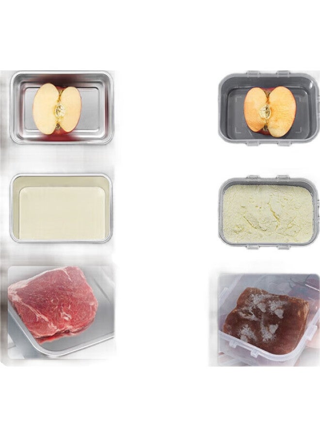 MAX COOK Meichun (Maxcook) 304 Stainless Steel Food Storage Container With Lid, Lunch Box, Bento Box, Refrigerator Sealed Storage Box, 1000Ml, Mcft5557 - Image 3
