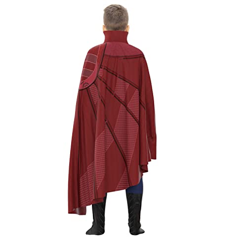 CICOCI Kids Strange Costume Cosplay Dr Cape Jumpsuit Ring Props with Magic Power Necklace(size 160) - Image 3