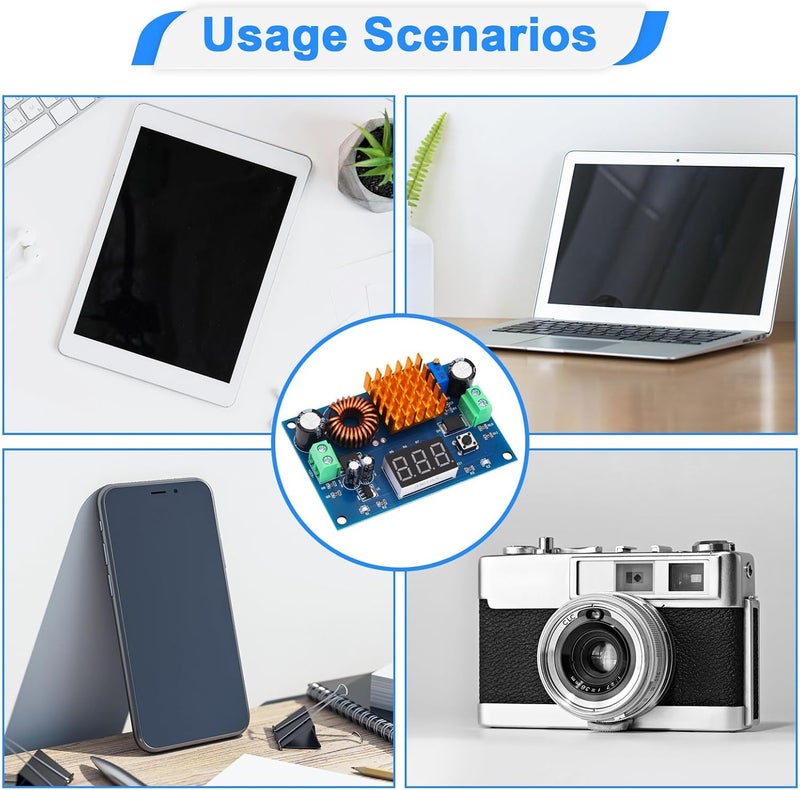 كاست ويف محول رفع الجهد المستمر (DC-DC Boost Converter)، مدخل 4-35 فولت إلى مخرج 5-45 فولت قابل للتعديل، وحدة رفع الجهد لتزويد الطاقة المستقر، منظم جهد الألواح الشمسية أو أغراض أخرى - Image 5