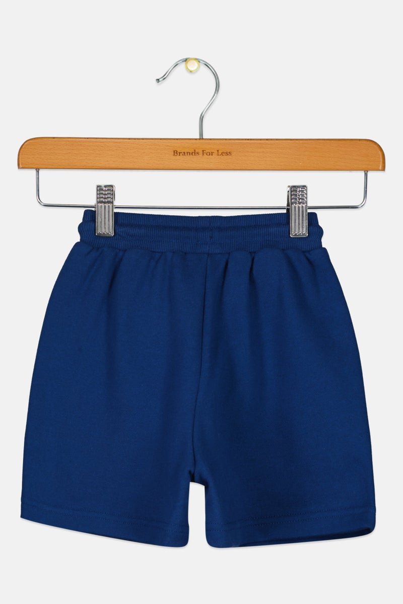 Reebok Toddlers Boy Brand Logo Training Shorts, Navy - Image 3