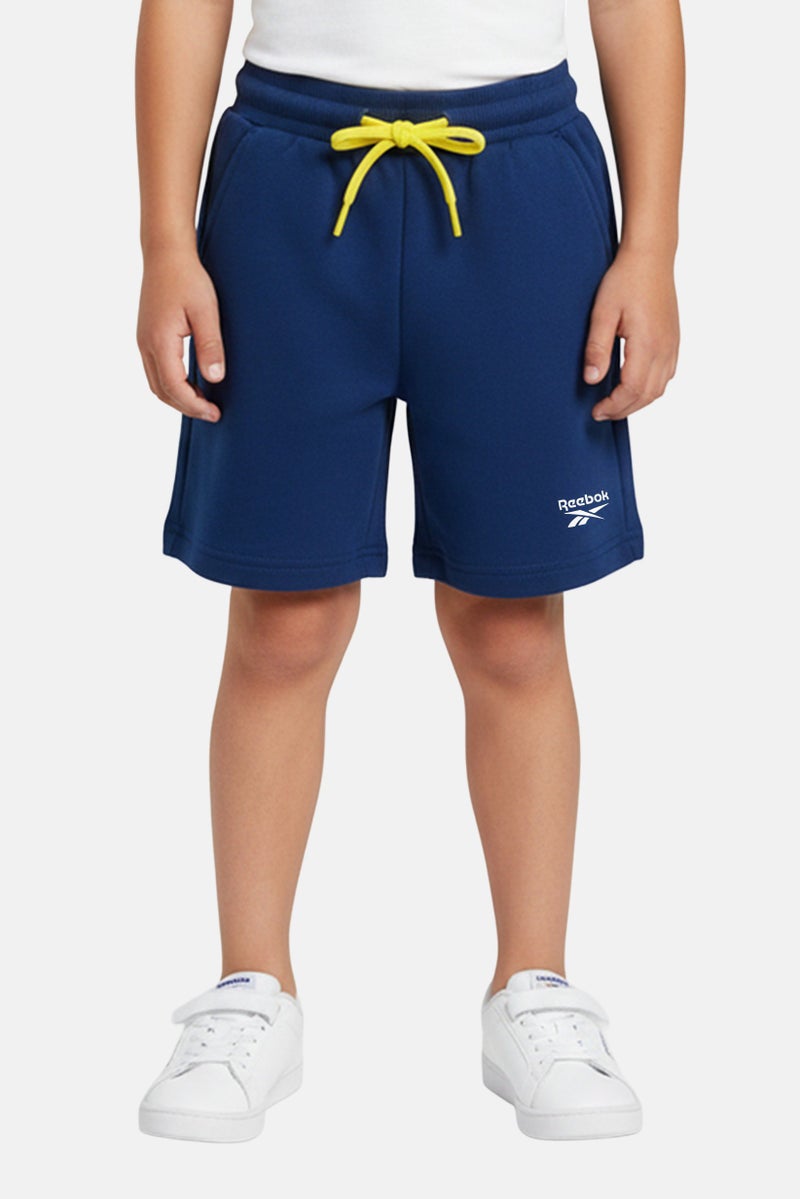 Reebok Toddlers Boy Brand Logo Training Shorts, Navy - Image 1