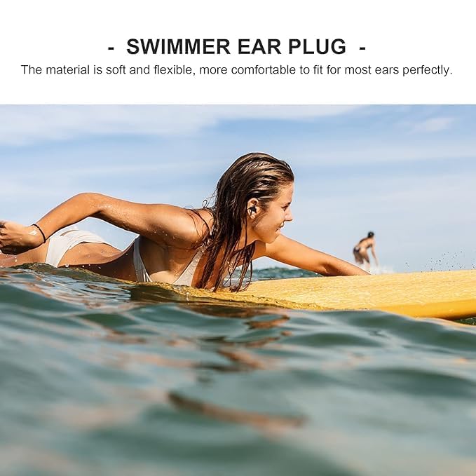 ZIRAK Reusable 4 Pairs Waterproof Silicone Ear Plugs for Swimming, Soft Ergonomic Noise Reduction Earplugs with Storage Case for Adults & Kids(Storage Case Ear Plug with Case PO4, MULTICOLOR) - Image 4