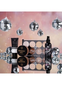 W7 W7 Shape & Glow Makeup Set - Matte Finish - 4 Piece Set - Bronze, Contour & Secure  - Image 4
