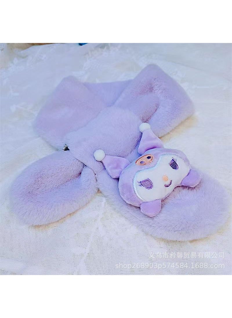 Kuromi Plush Wholesale Scarf Doll Beige melody - Image 3