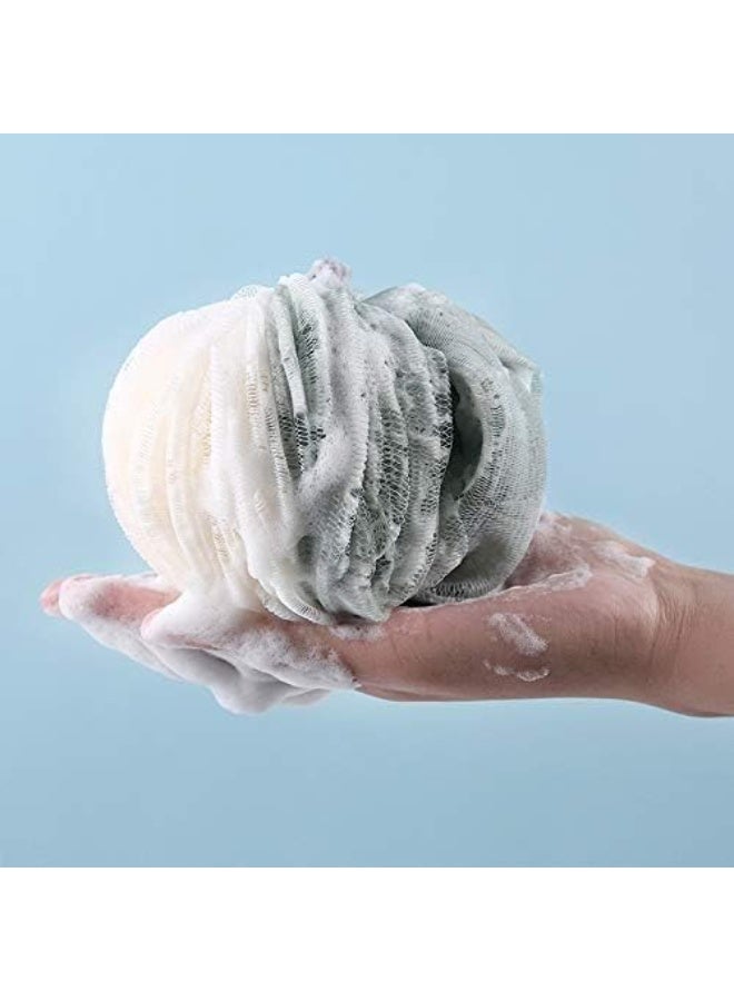Exfoliating Body Towel Bath Towel Bathroom Accessories Cleaning Mesh Shower Balls PE Bath Ball Body Exfoliating Tool Portable Bath Shower Scrubber Bath Towel for Body (multicolor -1pc)  - Image 2
