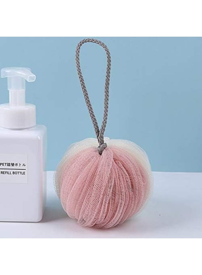 Exfoliating Body Towel Bath Towel Bathroom Accessories Cleaning Mesh Shower Balls PE Bath Ball Body Exfoliating Tool Portable Bath Shower Scrubber Bath Towel for Body (multicolor -1pc)  - Image 4