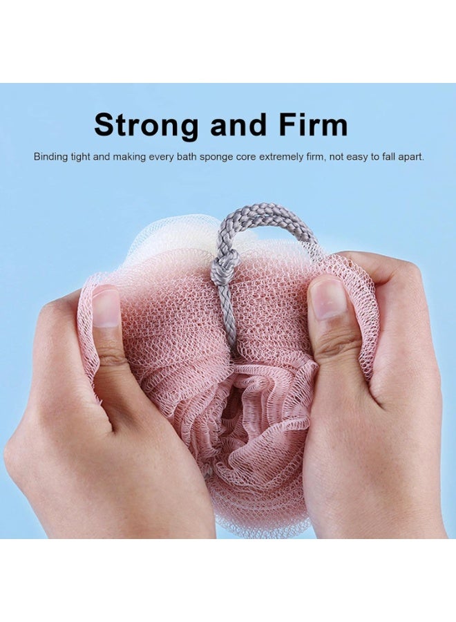 Exfoliating Body Towel Bath Towel Bathroom Accessories Cleaning Mesh Shower Balls PE Bath Ball Body Exfoliating Tool Portable Bath Shower Scrubber Bath Towel for Body (multicolor -1pc)  - Image 3