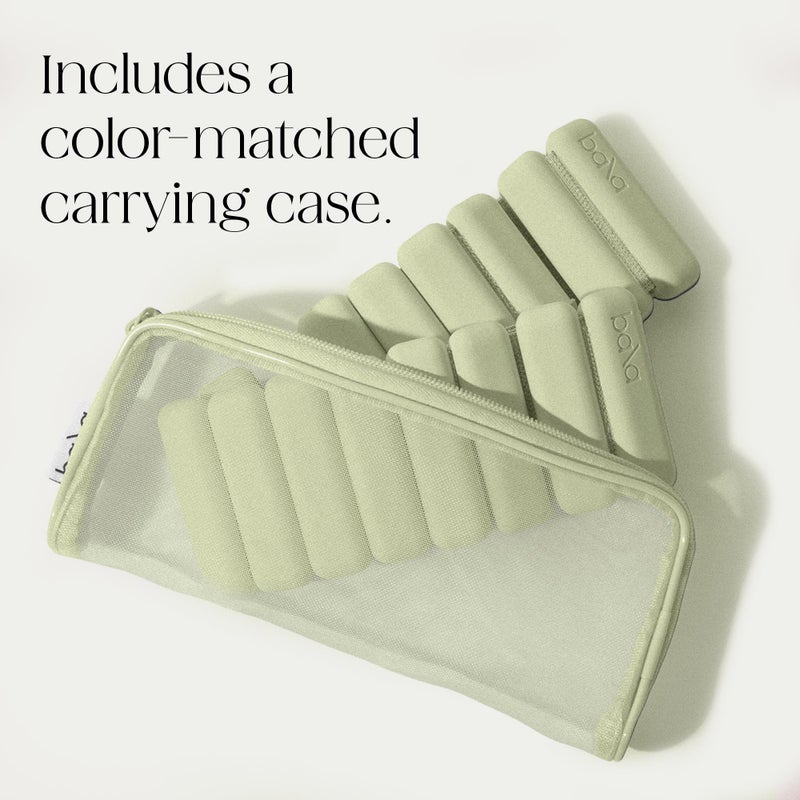 Bala Bangles Wrist & Ankle Weights for Women & Men - 1 lb Adjustable Weighted Bands - Soft Silicone Arm & Leg Weights for Pilates, Yoga, Walking, Barre, Home Workout & Strength Training Exercise - Image 5