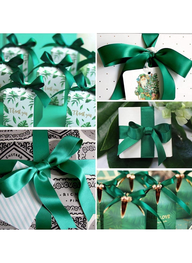 MARKQ Green Satin Ribbon, 24mm x 25yd Fabric Polyester Ribbon for Gift Wrapping, Party Favors, Wedding Decorations, Bow Making, Bouquets, Sewing Projects & Craft Supplies  - Image 5