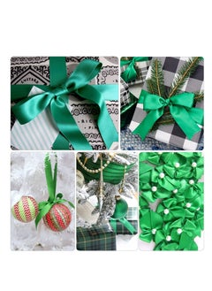 MARKQ Green Satin Ribbon, 24mm x 25yd Fabric Polyester Ribbon for Gift Wrapping, Party Favors, Wedding Decorations, Bow Making, Bouquets, Sewing Projects & Craft Supplies  - Image 4