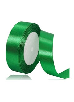 MARKQ Green Satin Ribbon, 24mm x 25yd Fabric Polyester Ribbon for Gift Wrapping, Party Favors, Wedding Decorations, Bow Making, Bouquets, Sewing Projects & Craft Supplies  - Image 1