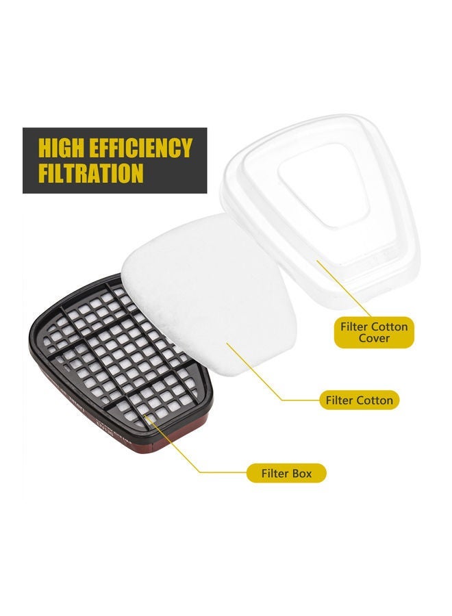 NIBEMINENT Reusable Respirator Half Facepiece Black  - Image 3