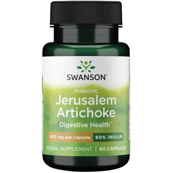 Swanson Full Spectrum Jerusalem Artichoke 400 Milligrams 60 Capsules - Image 1