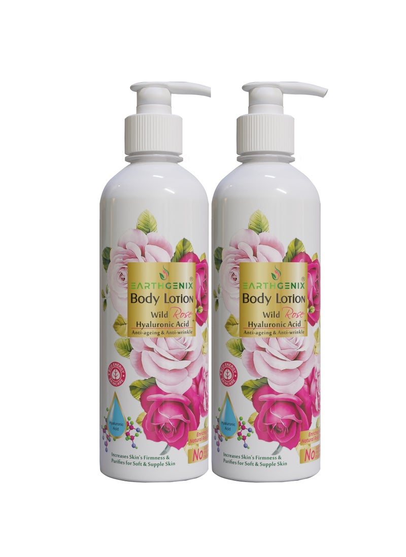 Earthgenix 2-Pieces Wild Rose Body Lotion 1000 Ml  - Image 1