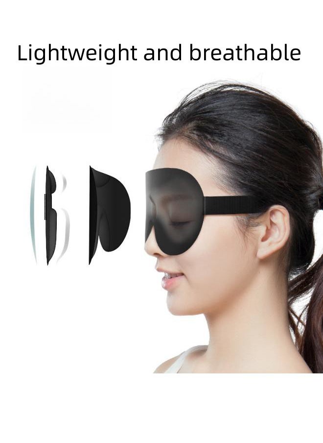 WAOKN - Sleep Eye Mask for Men Women, 3D Contour Cup Sleep Mask and Eye Mask, Concave Molded Night Sleep Mask, Blocks Light, Soft Comfort Eye Mask for Travel Yoga Naps, Black - Image 1
