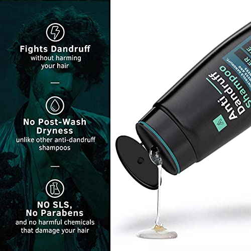 Ustraa Anti-Dandruff Shampoo 250ml - With Climbazole, Ginger & Tea Tree Oil, Controls Dandruff, No Sulphates, No Parabens, No Silicone, No Mineral Oil - Image 3