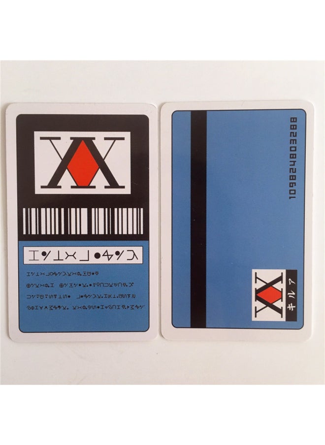 Generic Full-time Hunter License Card HUNTERxHUNTER Kioso Kulolo Kola Cosplay-Color:One Star License (Blue)  - Image 1