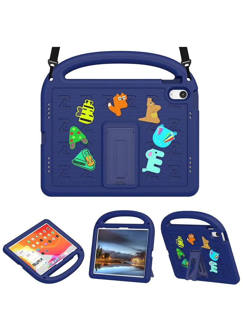 VKL Case for iPad 10th Generation 10.9 Inch 2022 Model Lightweight Durable Shockproof EVA Cover with Handle/Stand/Shoulder Strap, Navy Blue - Image 1