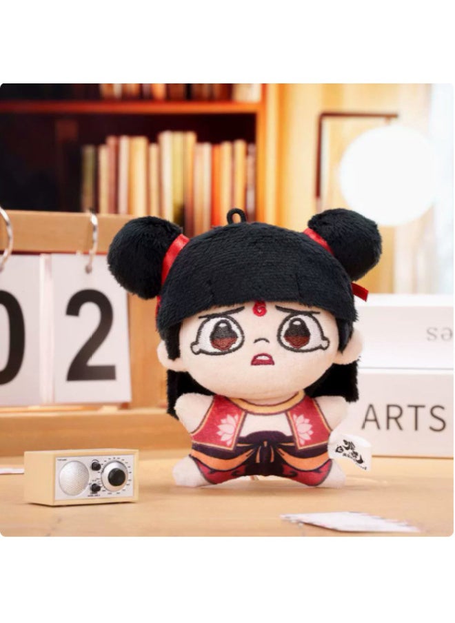 Which Cha Around] Movie "Which Cha's Devil Boy Mockings In The Sea" Which Cha Plush Pendant Blind Box Pendant Keychain-Specifications:10- 12cm-Color:Red