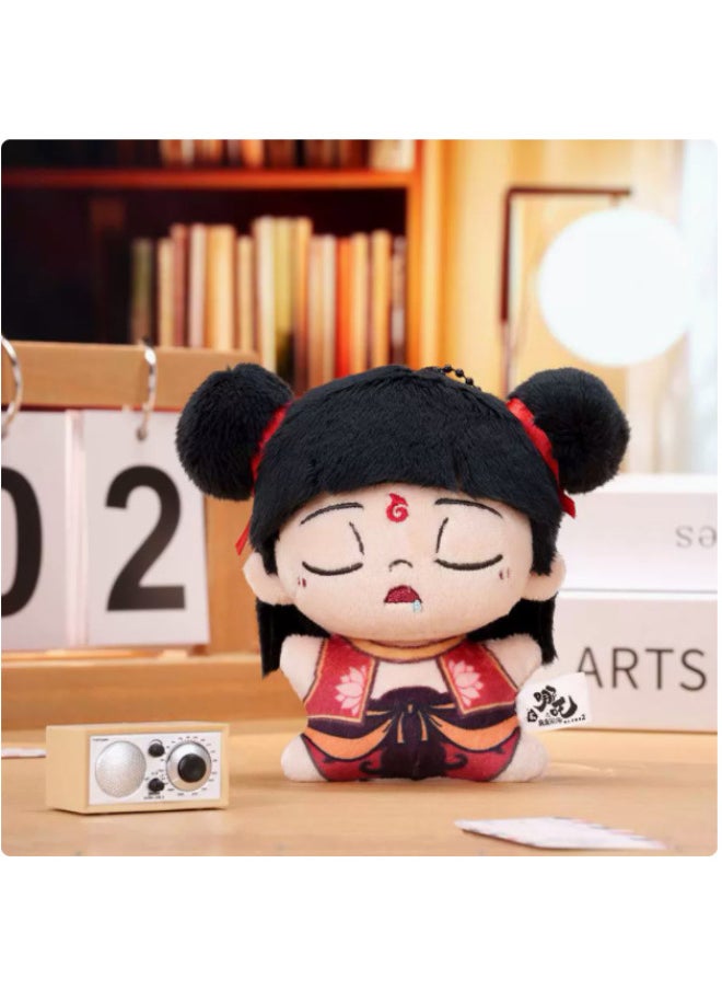 Which Cha Around] Movie "Which Cha's Devil Boy Mockings In The Sea" Which Cha Plush Pendant Blind Box Pendant Keychain-Specifications:10- 12cm-Color:Red