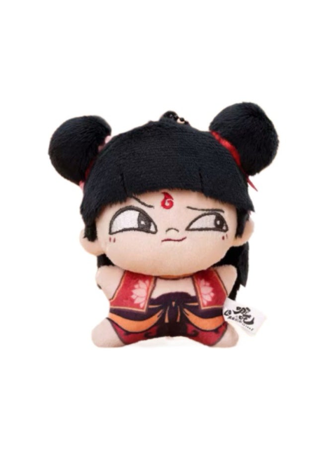 Which Cha Around] Movie "Which Cha's Devil Boy Mockings In The Sea" Which Cha Plush Pendant Blind Box Pendant Keychain-Specifications:10- 12cm-Color:Red