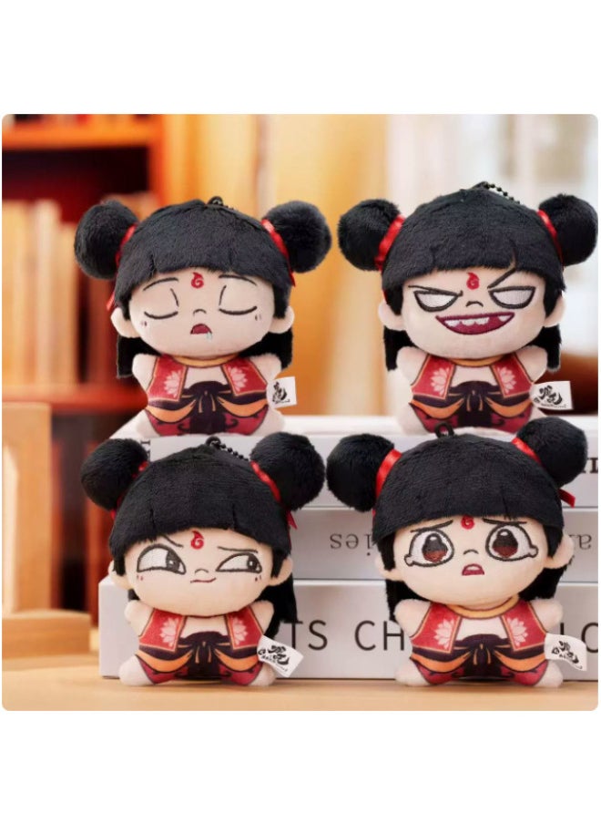 Which Cha Around] Movie "Which Cha's Devil Boy Mockings In The Sea" Which Cha Plush Pendant Blind Box Pendant Keychain-Specifications:10- 12cm-Color:Red
