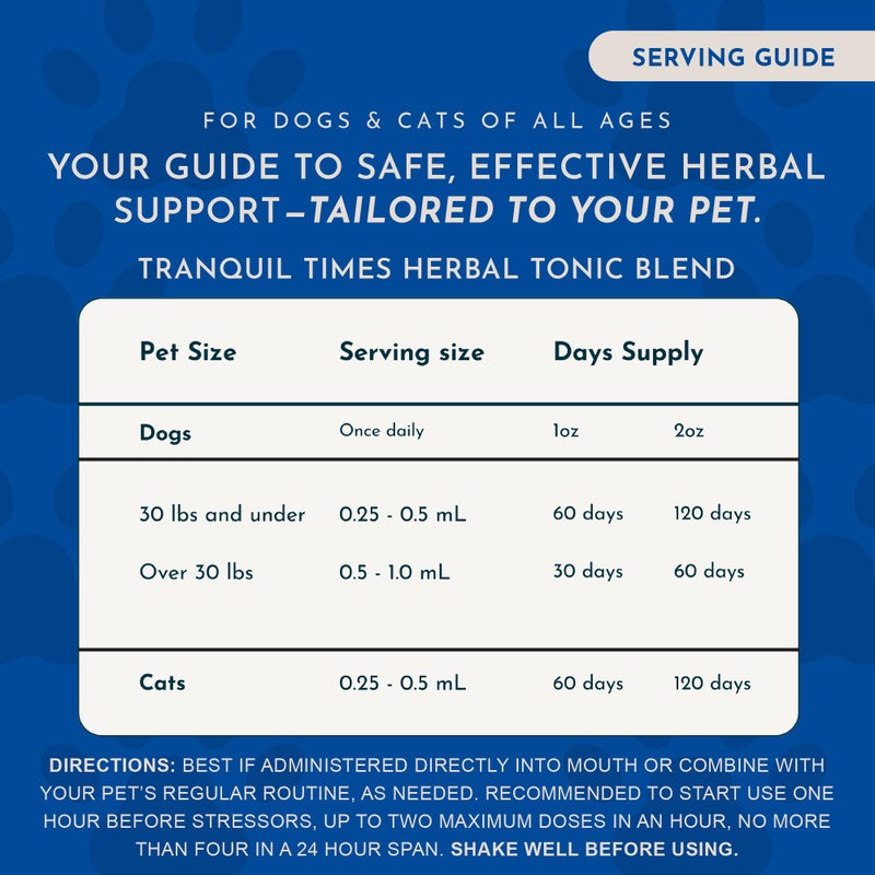Animal Essentials Tranquility Blend - Valerian Root for Dogs & Cats, Organic Calming Drops for Dogs & Cats, Natural Pet Care Supplement to Relax & Sleep, Herbal Calm Support - 2 fl oz - Image 4