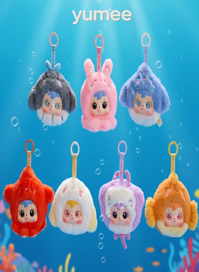 yumee Ocean Mobilization Plush Pendant Blind Box Random Cute Collectible Toys Keychain Figure for Home Decor Birthday Gifts - Image 2