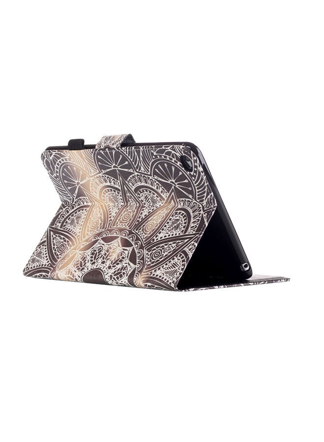 NIBEMINENT Half Flower Pattern Horizontal Flip Leather Case Cover With Holder For iPad mini 4 Multicolour - Image 4