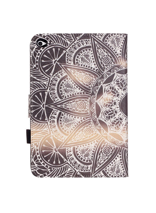 NIBEMINENT Half Flower Pattern Horizontal Flip Leather Case Cover With Holder For iPad mini 4 Multicolour - Image 2