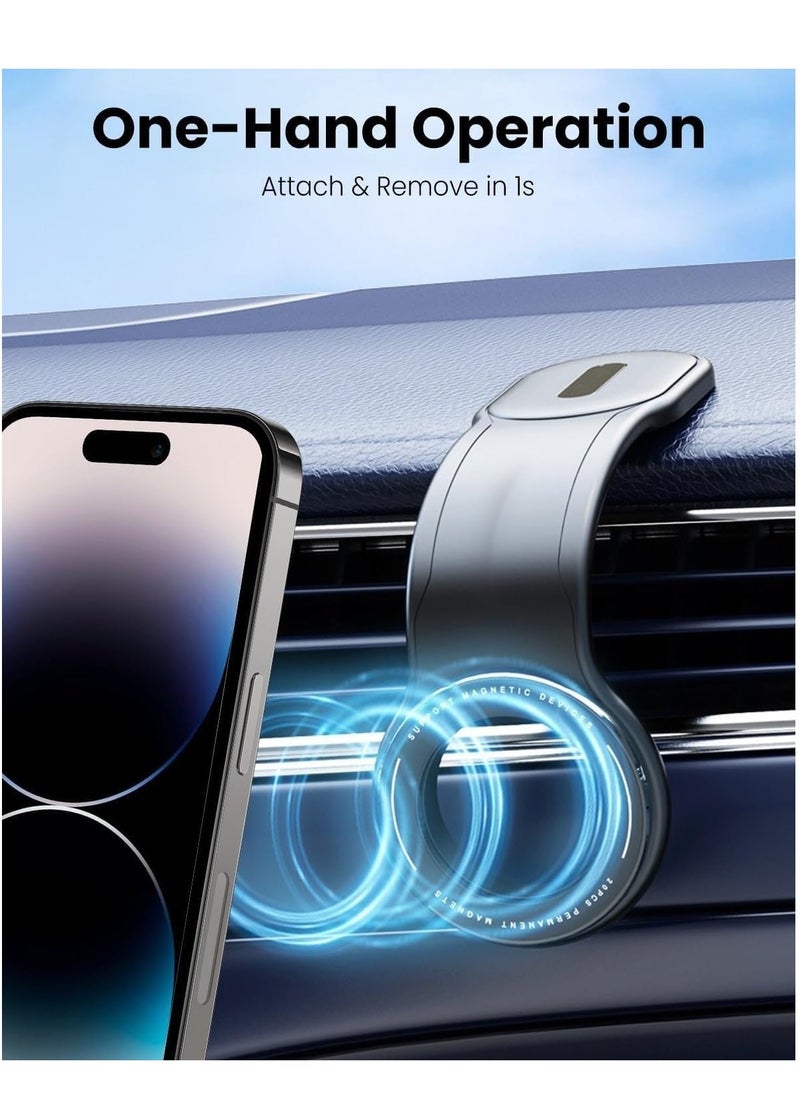 JAJEEK Magnetic Car Phone Holder – Strong Base, Foldable Design for Secure Grip, Universal Car Mount, Easy Installation for All Smartphones - Image 2