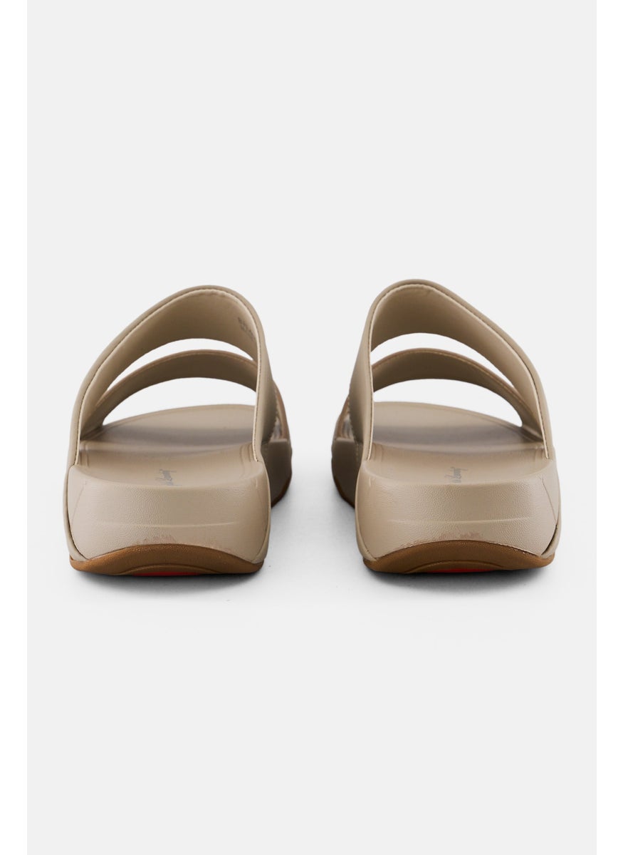 English Laundry Men 2 Strap Slip On Arabic Sandals, Beige  - Image 4