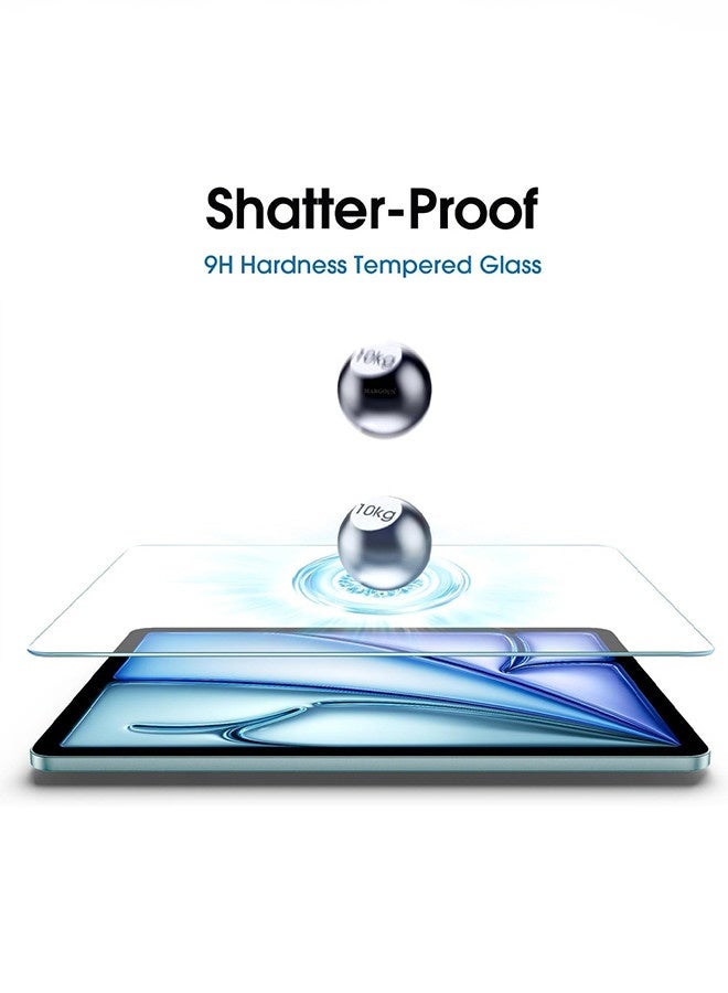 DUSALA for iPad Air 2024 Premium Screen Protector Tempered Glass 11 inch Clear - Image 5
