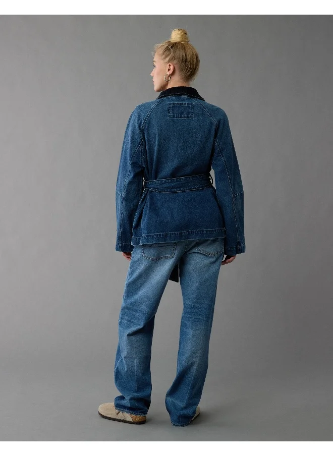 امريكان ايجل AE Denim Utility Jacket