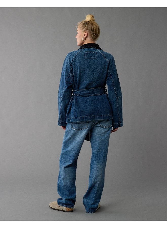 American Eagle AE Denim Utility Jacket  - Image 2