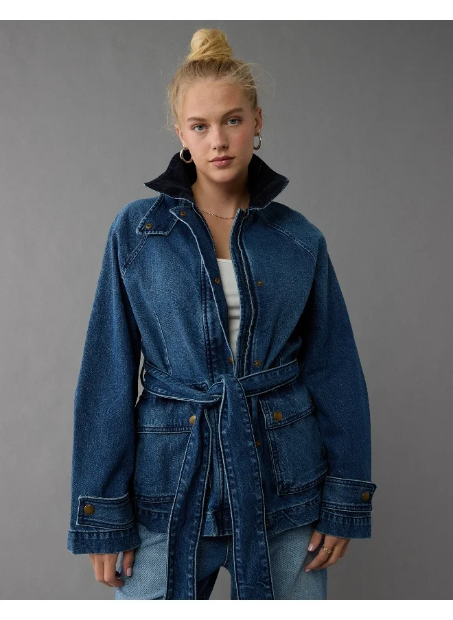 امريكان ايجل AE Denim Utility Jacket